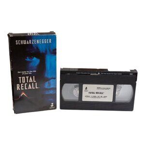 Total Recall VHS Movie Arnold Schwarzenegger Paul Verhoeven Ray Baker Good